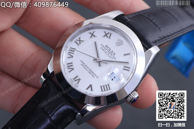 【精品】ROLEX勞力士日志型系列 自動(dòng)機(jī)械男表白盤(pán)