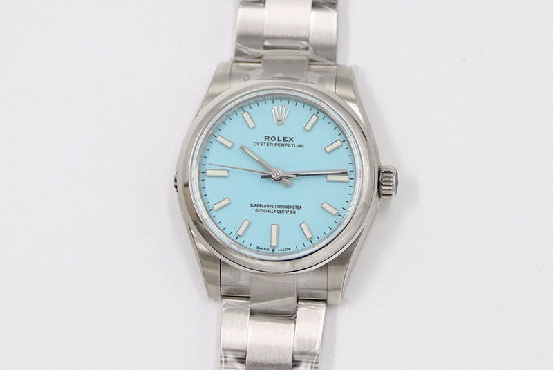 ROLEX勞力士日志型系列m277200-0007冰藍盤31毫米女士機械腕表