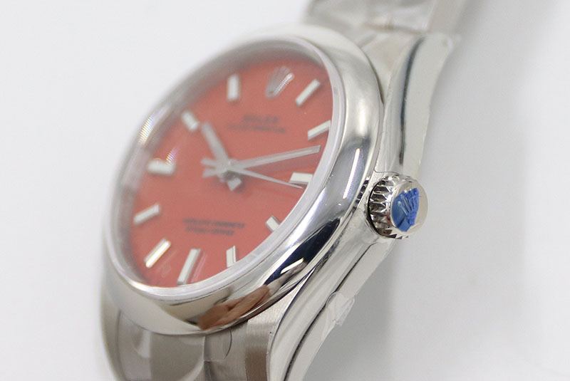 ROLEX勞力士日志型系列m277200-0008紅盤31毫米女士機(jī)械腕表