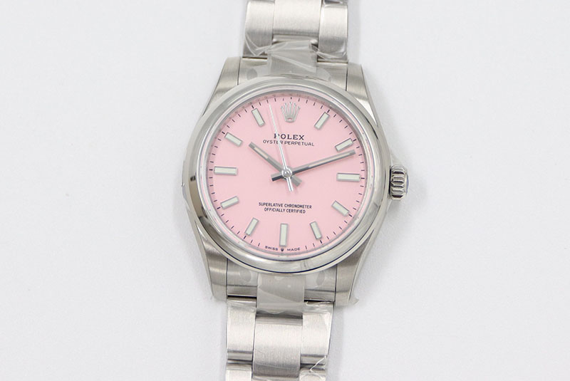 ROLEX勞力士日志型系列m277200-0009粉盤31毫米女士機(jī)械腕表