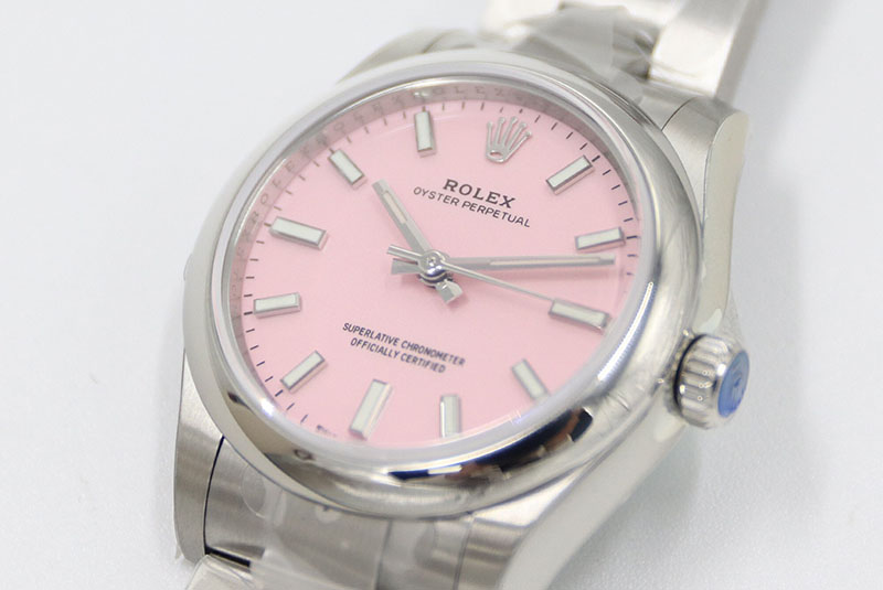 ROLEX勞力士日志型系列m277200-0009粉盤31毫米女士機(jī)械腕表