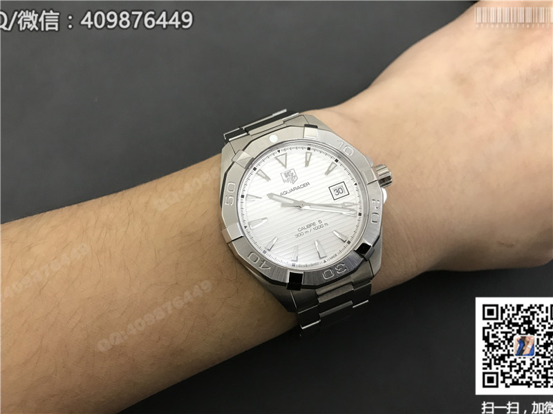 Tag Heuer泰格豪雅競潛系列WAY2111.BA0928白盤精鋼腕表