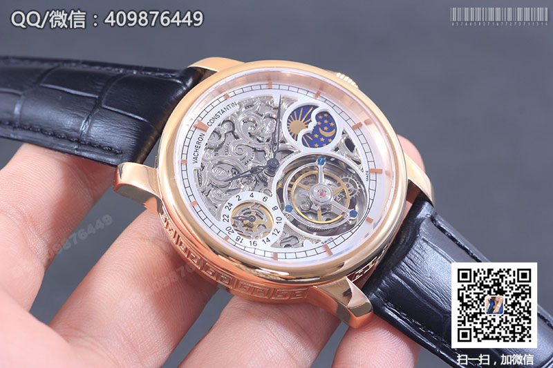 【頂級陀飛輪】Vacheron Constantin江詩丹頓藝術(shù)大師系列P6000A/000P-B025玫瑰金鏤空陀飛輪腕表