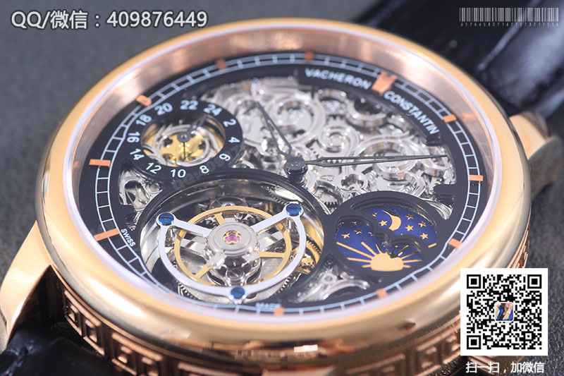 【頂級陀飛輪】Vacheron Constantin江詩丹頓藝術(shù)大師系列P6000A/000P-B025玫瑰金鏤空陀飛輪腕表