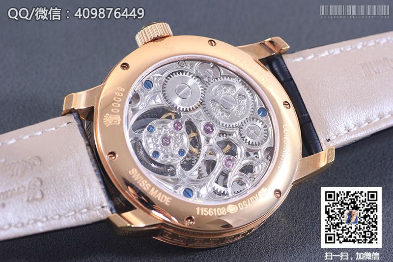 【頂級陀飛輪】Vacheron Constantin江詩丹頓藝術(shù)大師系列P6000A/000P-B025玫瑰金鏤空陀飛輪腕表