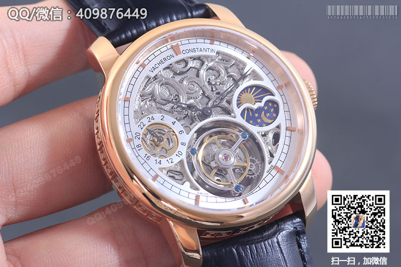 【頂級陀飛輪】Vacheron Constantin江詩丹頓藝術(shù)大師系列P6000A/000P-B025玫瑰金鏤空陀飛輪腕表