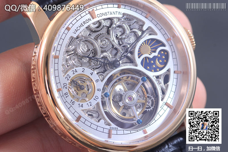 【頂級陀飛輪】Vacheron Constantin江詩丹頓藝術(shù)大師系列P6000A/000P-B025玫瑰金鏤空陀飛輪腕表