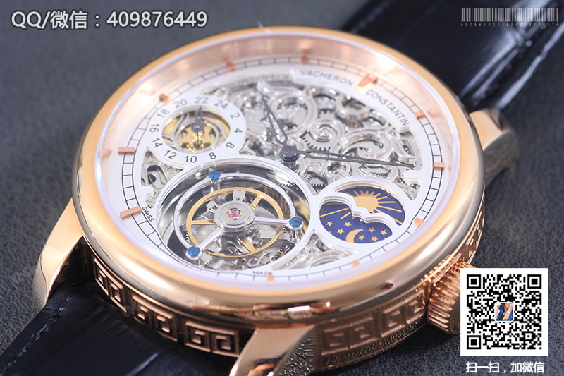 【頂級陀飛輪】Vacheron Constantin江詩丹頓藝術(shù)大師系列P6000A/000P-B025玫瑰金鏤空陀飛輪腕表