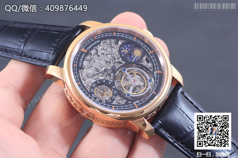 【頂級陀飛輪】Vacheron Constantin江詩丹頓藝術(shù)大師系列P6000A/000P-B025玫瑰金鏤空陀飛輪腕表