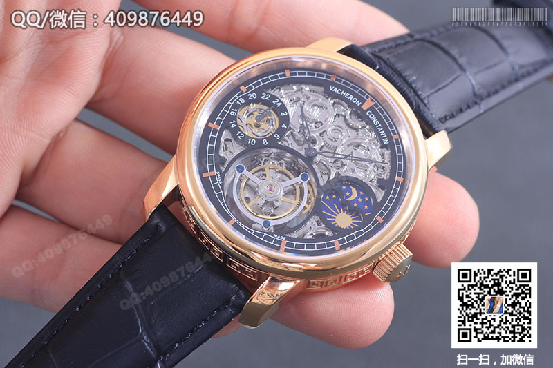 【頂級陀飛輪】Vacheron Constantin江詩丹頓藝術(shù)大師系列P6000A/000P-B025玫瑰金鏤空陀飛輪腕表