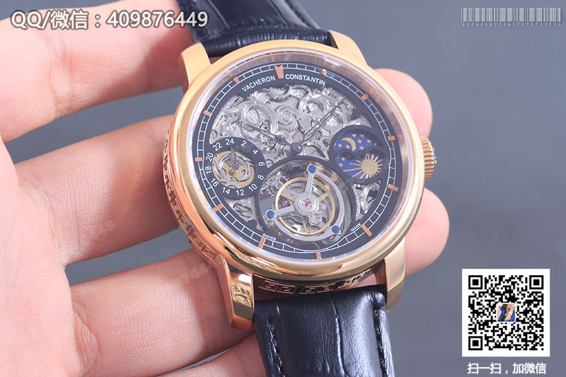 【頂級陀飛輪】Vacheron Constantin江詩丹頓藝術(shù)大師系列P6000A/000P-B025玫瑰金鏤空陀飛輪腕表