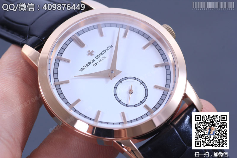 高仿江詩(shī)丹頓Vacheron Constantin TRADITIONNELLE系列82172/000R-9382黃金/玫瑰金機(jī)械腕表