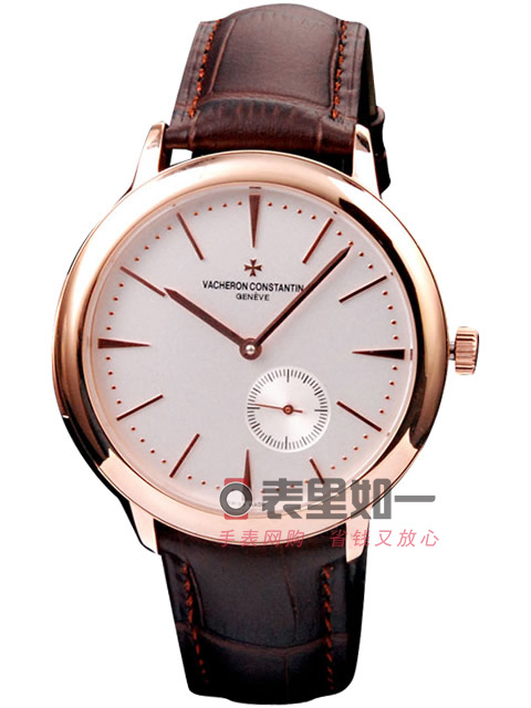 江詩丹頓Vacheron Constantin傳承系列自動機械腕表 玫瑰金表殼 白色表盤