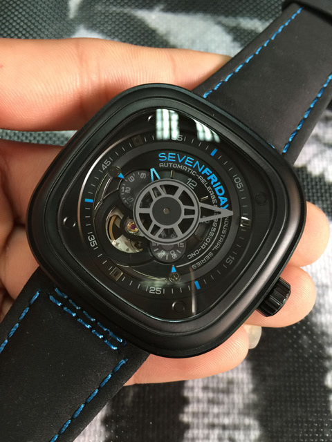 【一比一】七個星期五 SevenFriday PRIOR'S VOICE PVD外殼 黑色表帶