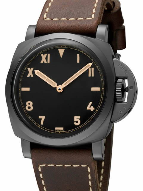 一比一精仿 沛納海Panerai LUMINOR 1950 3 DAYS TITANIO DLC PAM00629 Pam629