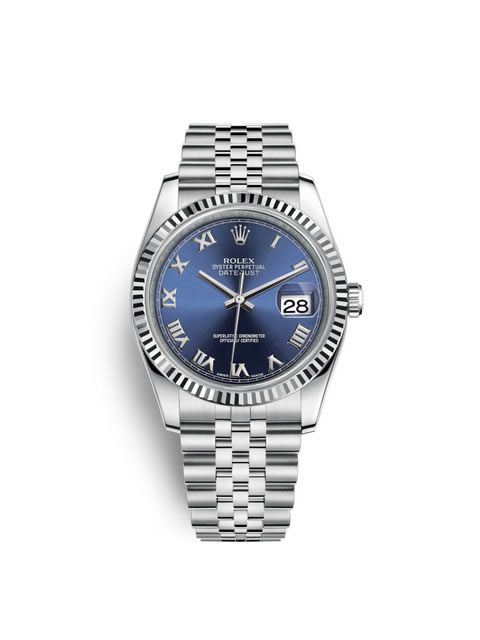 勞力士Rolex日志型系列DateJust 116234-0141機(jī)械男表（藍(lán)色面）