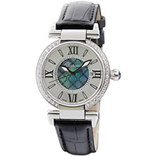 蕭邦CHOPARD女士時(shí)尚腕表【瑞士石英】【藍(lán)寶石鏡面】【鑲鉆】【貝母面】【夜光】【防水