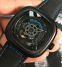 【一比一】七個星期五 SevenFriday PRIOR'S VOICE PVD外殼 黑色表帶