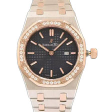 Audemars Piguet愛彼皇家橡樹系列67651BA.ZZ.1261BA.02女士石英腕表