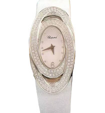 【精品】Chopard蕭邦女士系列137457-1003石英腕表