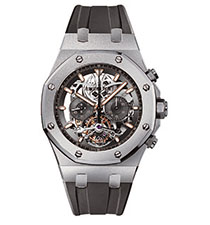 Audemars Piguet愛彼皇家橡樹系列26347TI.GG.D004CA.01鏤空石英計(jì)時腕表