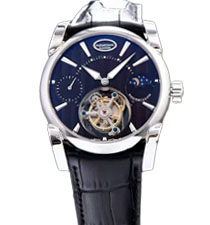 Parmigiani Fleurier Tonda 帕瑪強尼Tourbillon系列藍/黑盤星月相陀飛輪手表