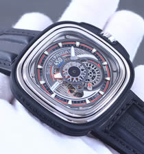 【KW精品】七個(gè)星期五SevenFriday方形時(shí)尚潮流自動(dòng)機(jī)械男表P3B白色表圈款