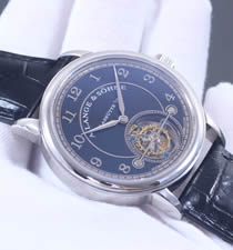 A. Lange & S?hne朗格1815系列陀飛輪腕表 黑色字面 精鋼表殼 銀色刻度