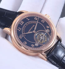 高級陀飛輪腕表朗格A.Lange&Sohne 1815系列 玫瑰金表殼 黑色字面