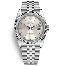 勞力士Rolex日志型系列DateJust 116234-0080機(jī)械男表（銀色面）