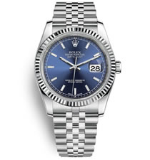 勞力士Rolex日志型系列DateJust 116234-0139機械男表（藍(lán)色面）