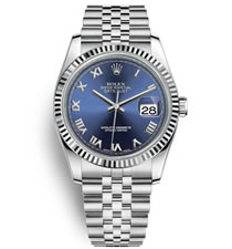 勞力士Rolex日志型系列DateJust 116234-0141機械男表（藍(lán)色面）