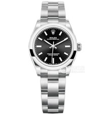 ROLEX勞力士日志型系列m277200-0002黑盤31毫米女士機(jī)械腕表